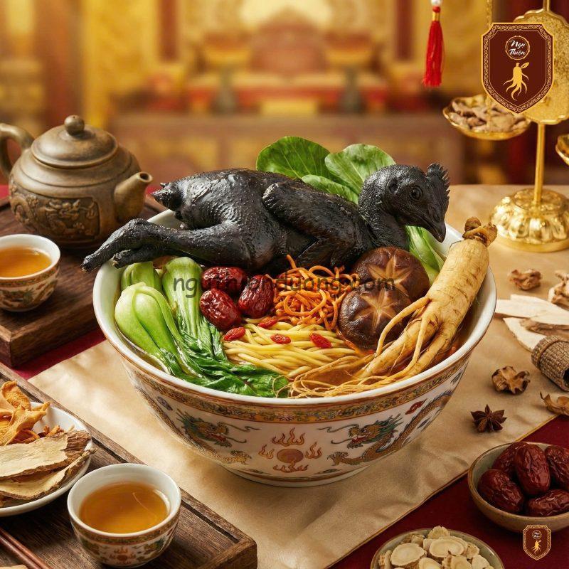 Gà Ác Tiềm Thuốc Bắc Bầu Ăn Được Không? Lợi Ích Và Lưu Ý Cho Mẹ